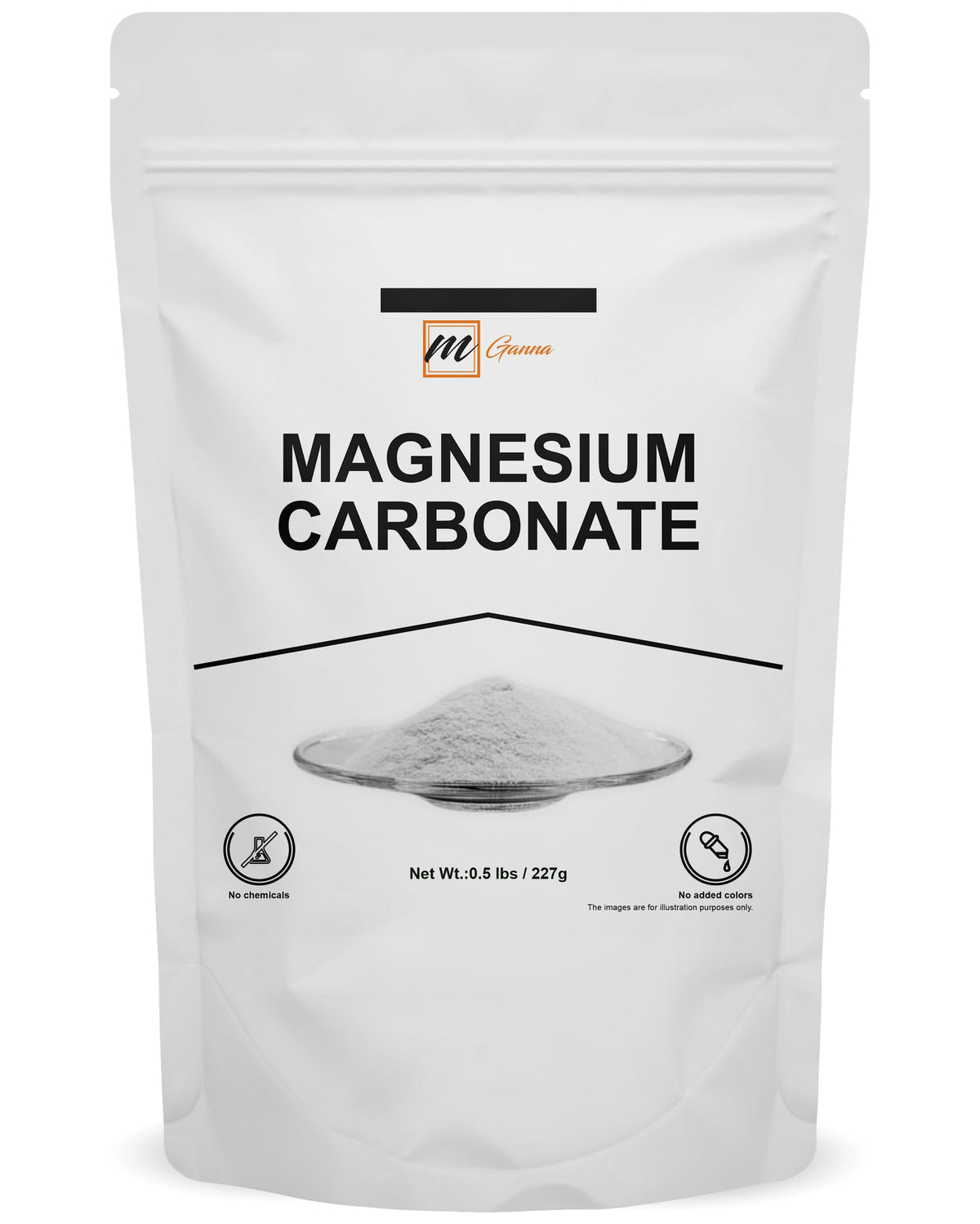 mGanna Magnesium Carbonate Fine Powder 227g front view
