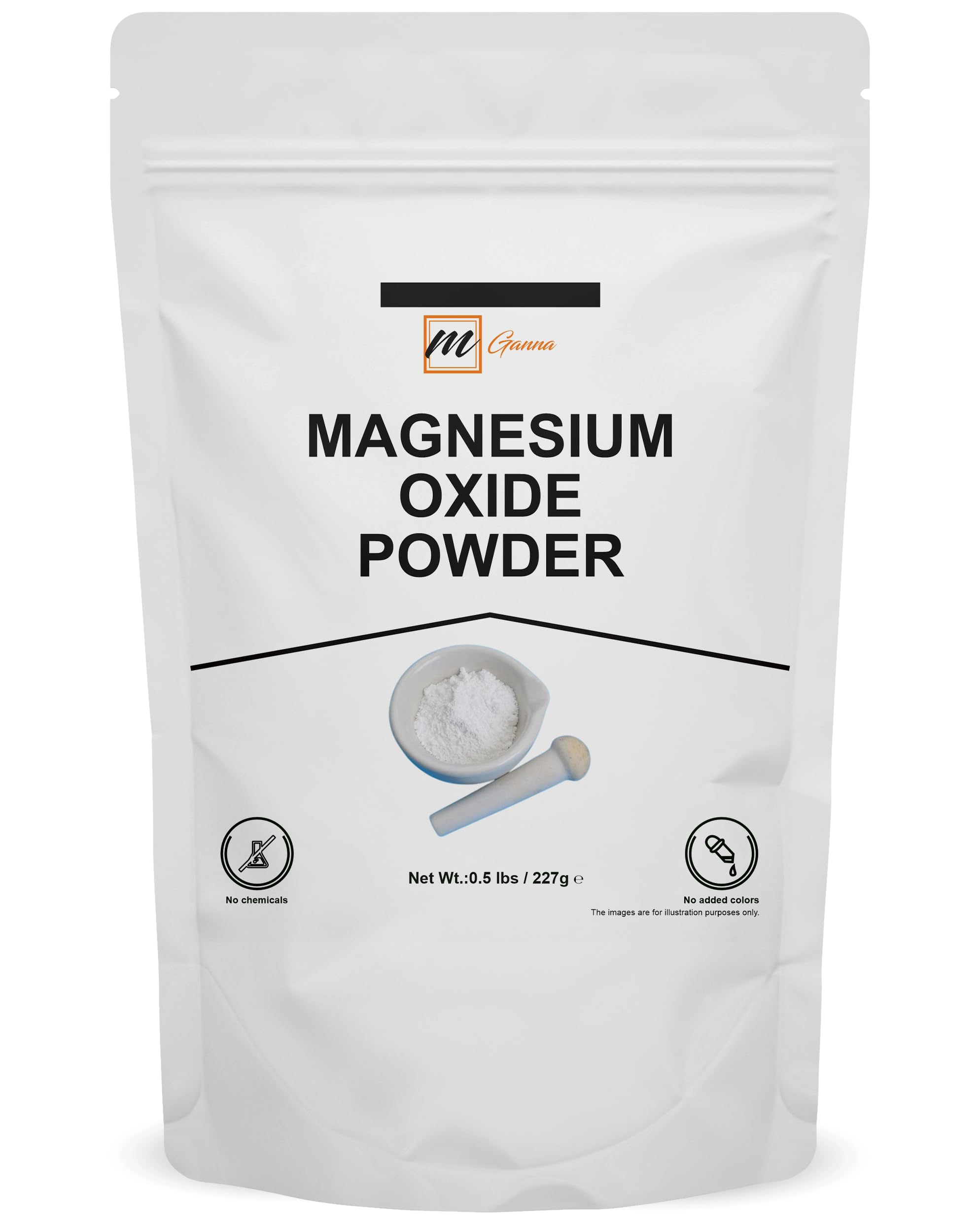 mGanna Magnesium Hydroxide Powder 227g front view