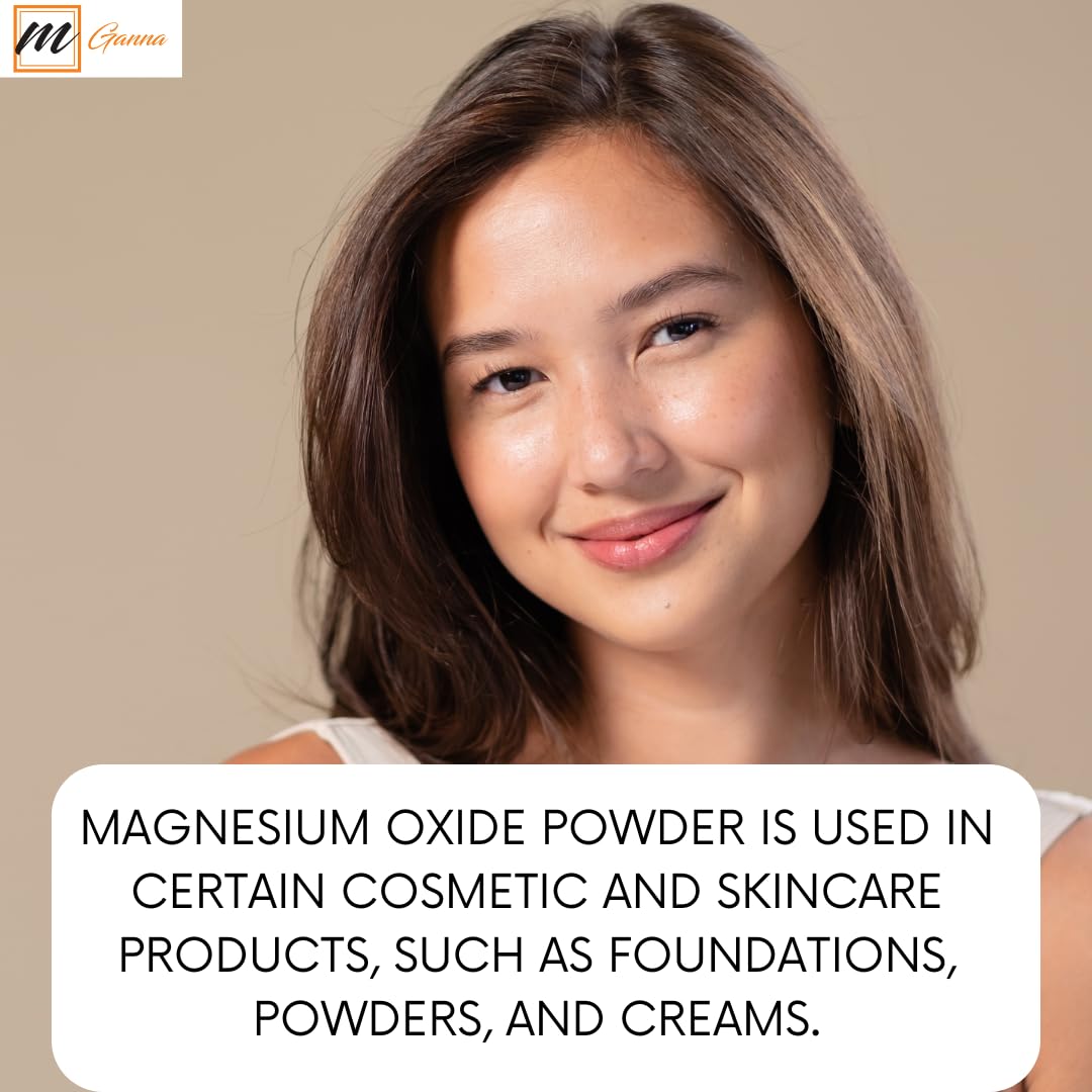 mGanna Magnesium Hydroxide Powder 227g on a kitchen counter