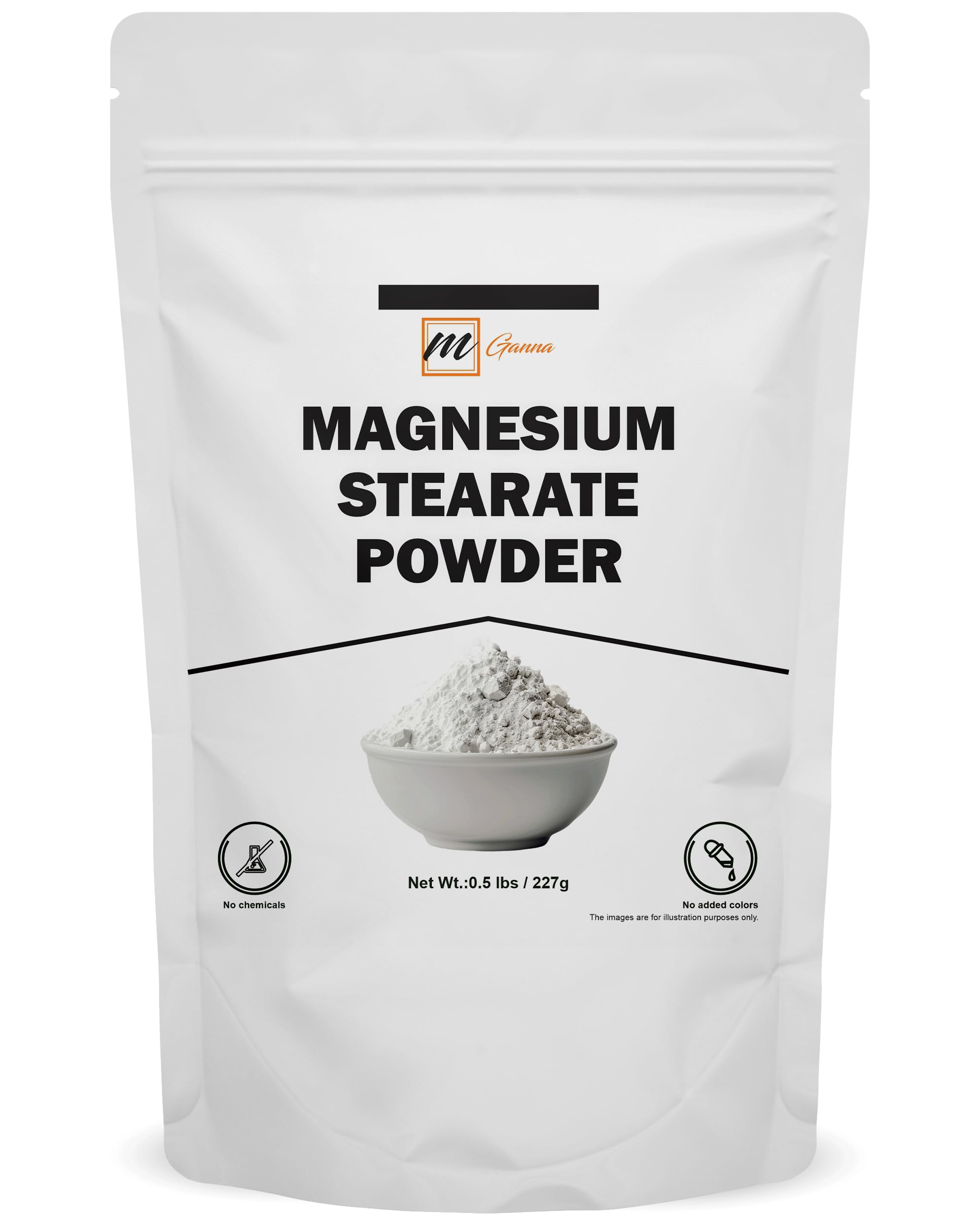 mGanna Magnesium Stearate Powder 227g front view