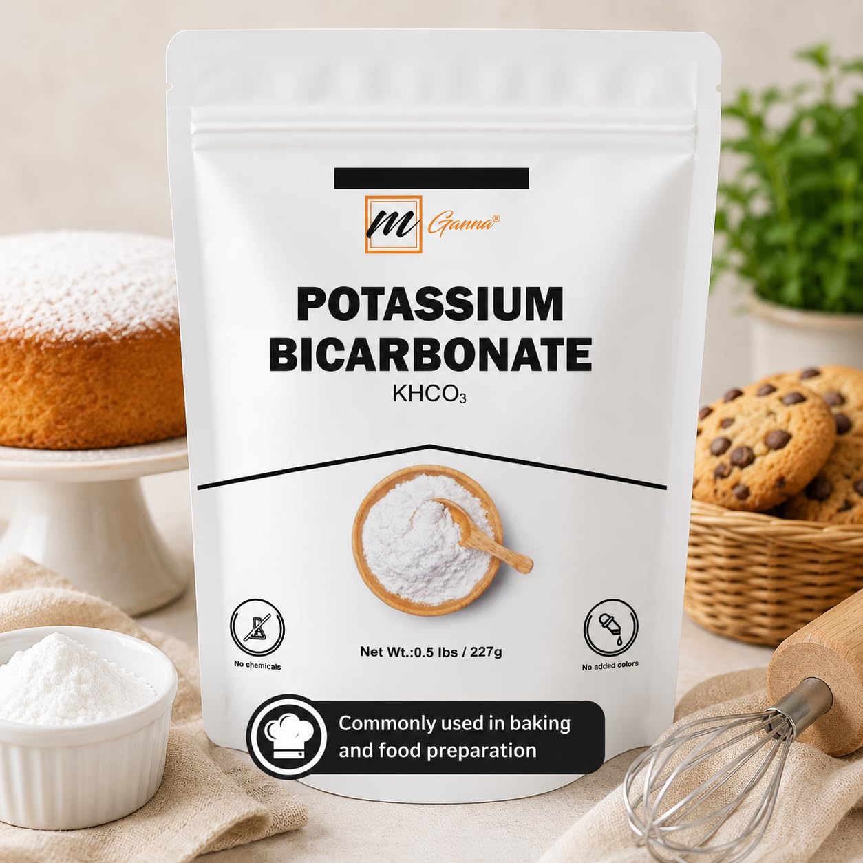 mGanna Potassium Powder 227g close-up of powder texture