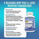 MgSport Magnesium Supplement 380mg capsule on a table