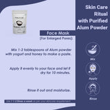 Mi Nature Alum Powder 100g in a skincare routine