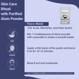 Mi Nature Alum Powder 100g on a wooden table