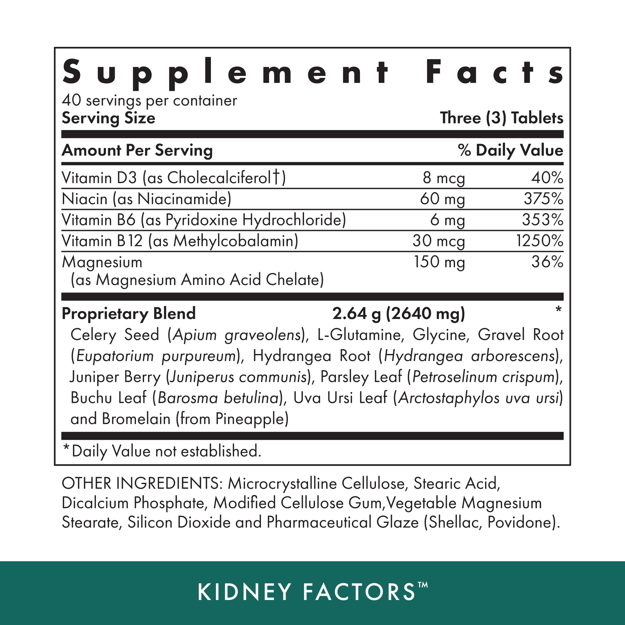 MICHAEL'S Kidney Factors 204g side view