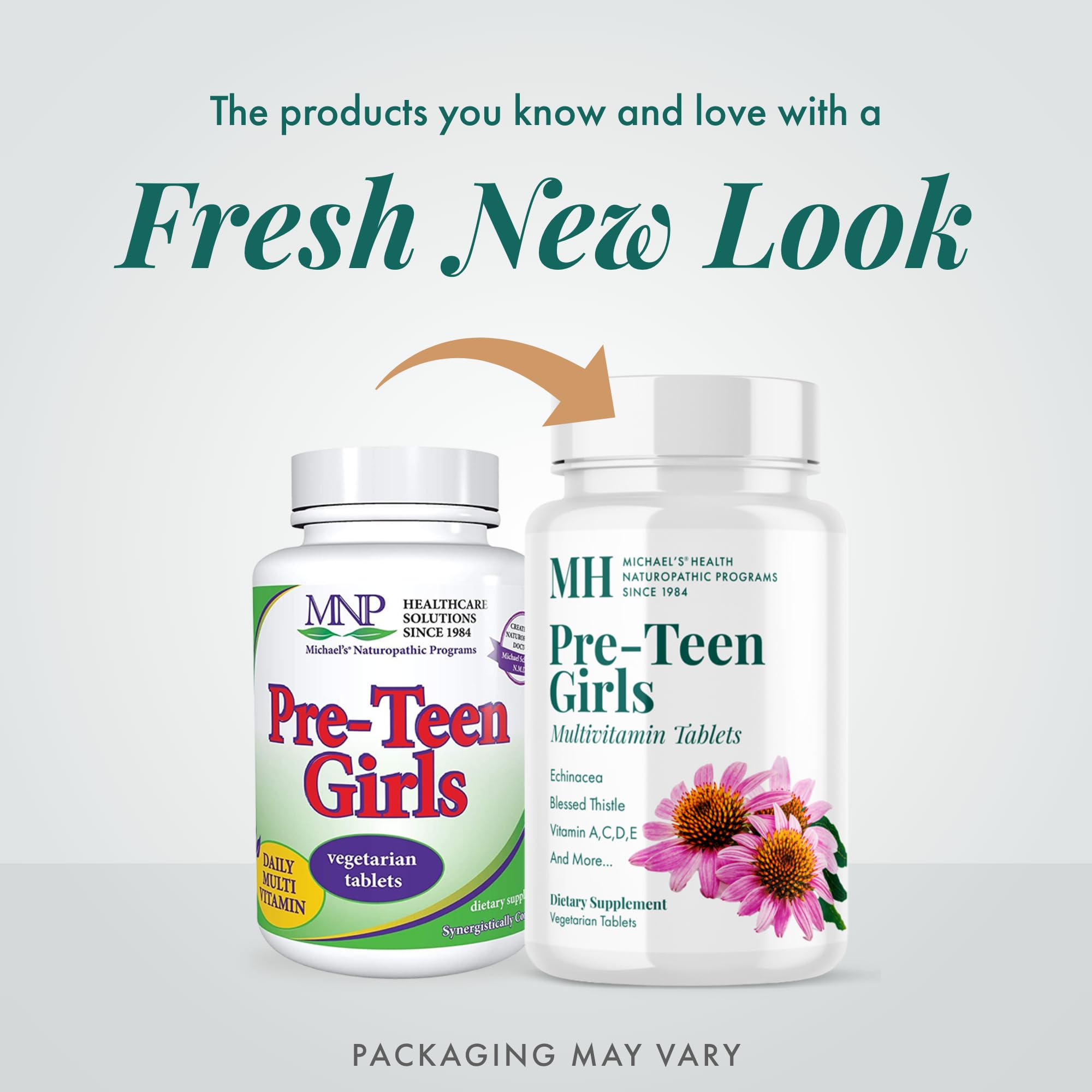 MICHAEL'S Pre-Teen Girls Daily Multivitamin back view