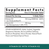 MICHAEL'S Vitamin D3 & K2 Supplement side view
