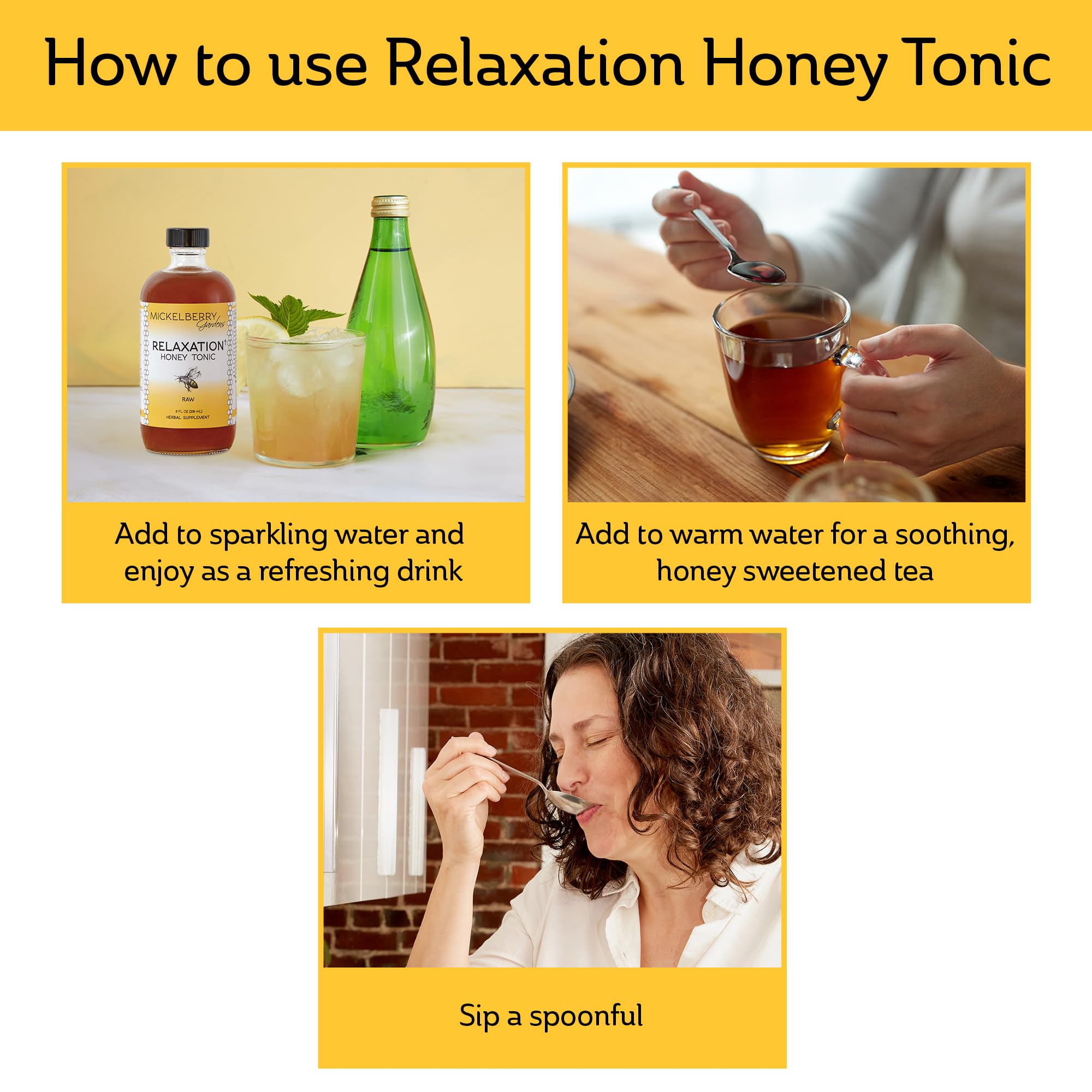 Mickelberry Gardens daily wellness Honey Tonic packaging