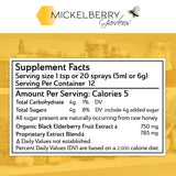 Mickelberry Gardens Elderberry Syrup 142g with apple cider vinegar
