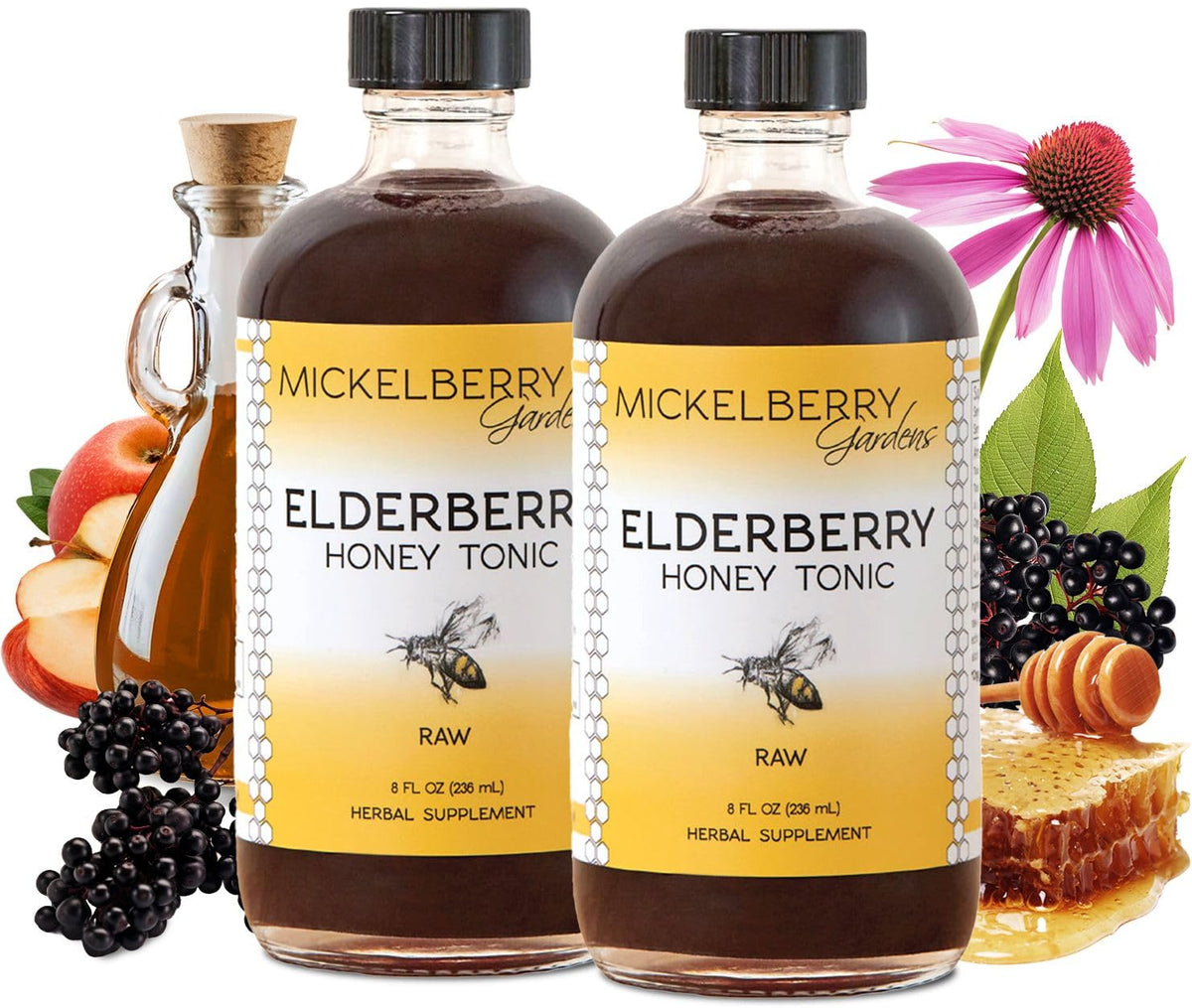 Mickelberry Gardens Elderberry Syrup 454g front view