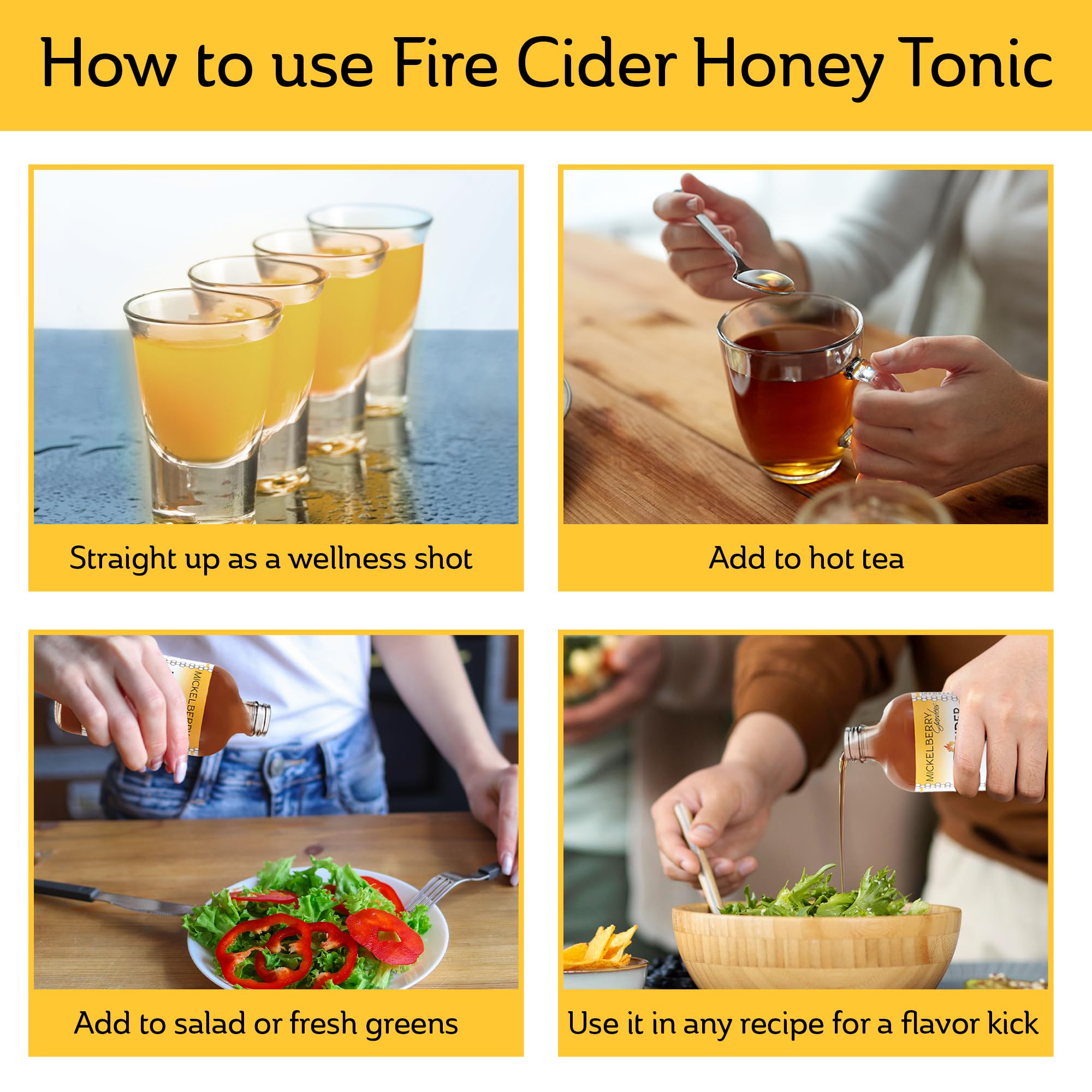Mickelberry Gardens Fire Cider Honey Tonic 227g side view