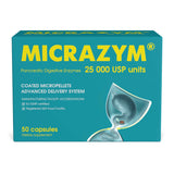 Micrazym Multi-Enzymes Supplement 25,000 USP Units front view