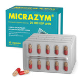 Micrazym Multi-Enzymes Supplement 25,000 USP Units side view