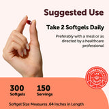 Micro Ingredients Antarctic Krill Oil 1000mg softgel with nutritional information