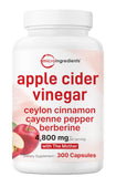 Micro Ingredients Apple Cider Vinegar 4-in-1 Supplement bottle front view