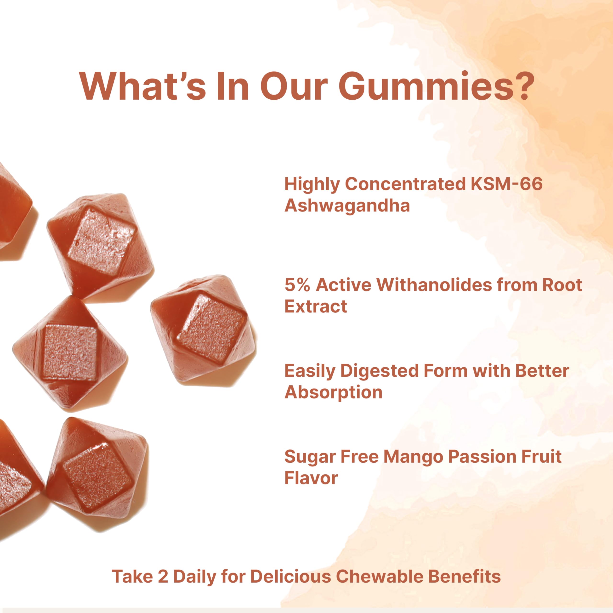 Micro Ingredients Ashwagandha Gummies mango passion fruit flavour