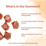 Micro Ingredients Ashwagandha Gummies mango passion fruit flavour