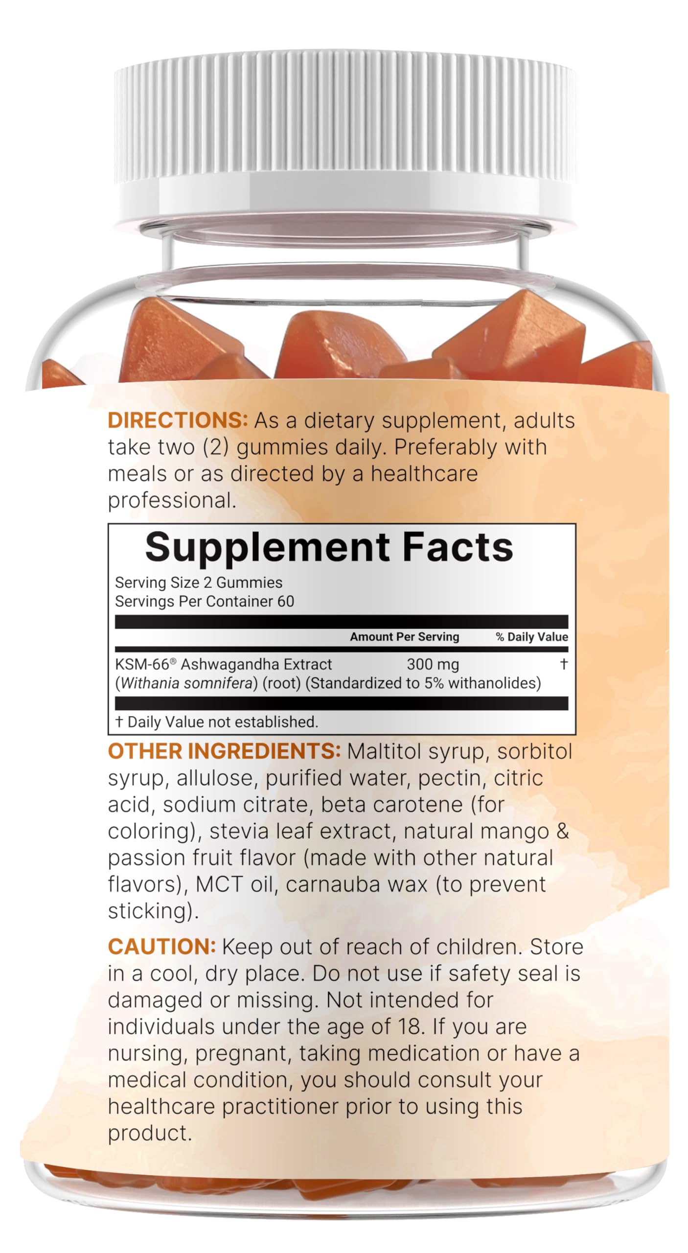Micro Ingredients Ashwagandha Gummies with fresh mango
