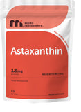 Micro Ingredients Astaxanthin 12mg softgels front view