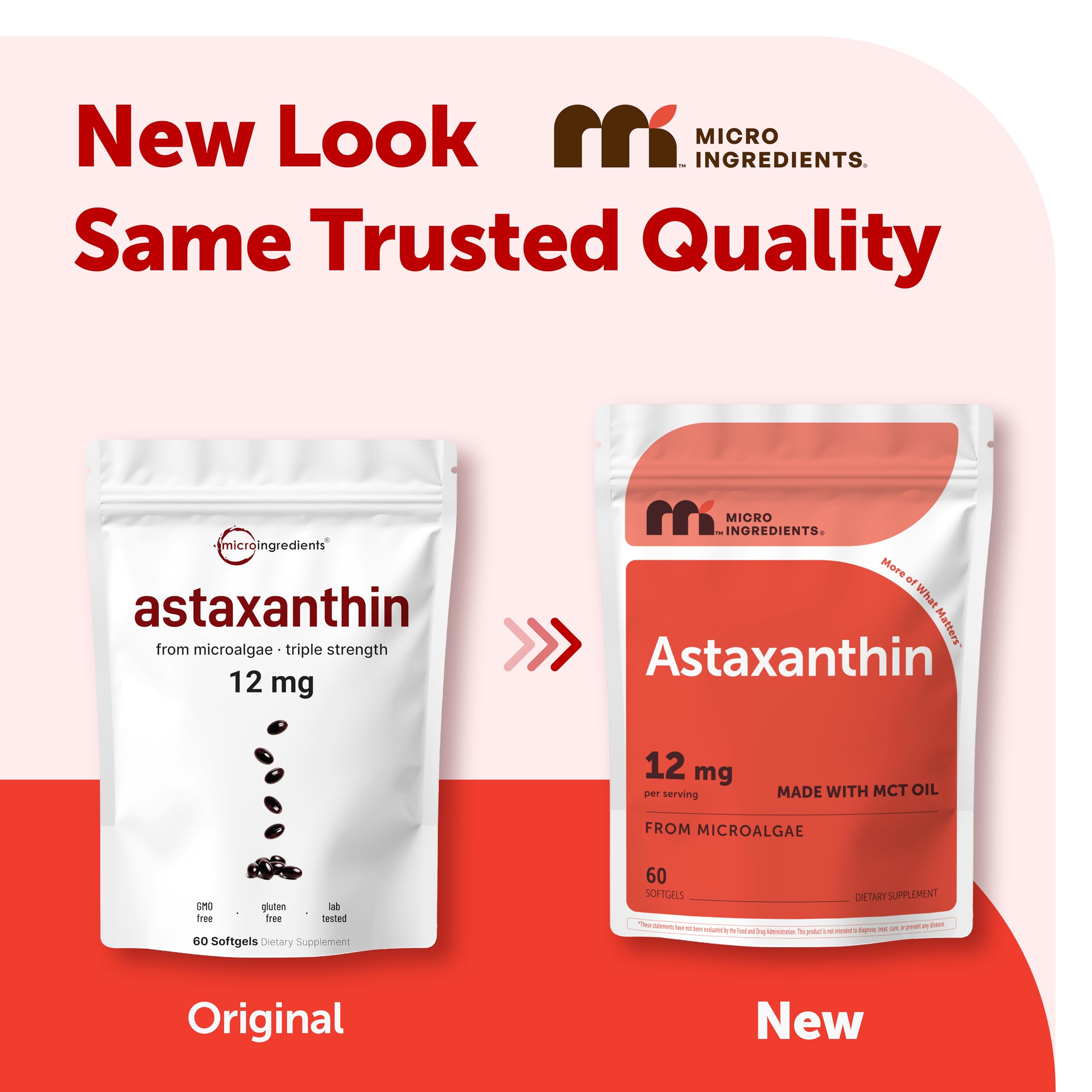 Micro Ingredients Astaxanthin softgels packaging