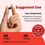 Micro Ingredients Astaxanthin softgels side view