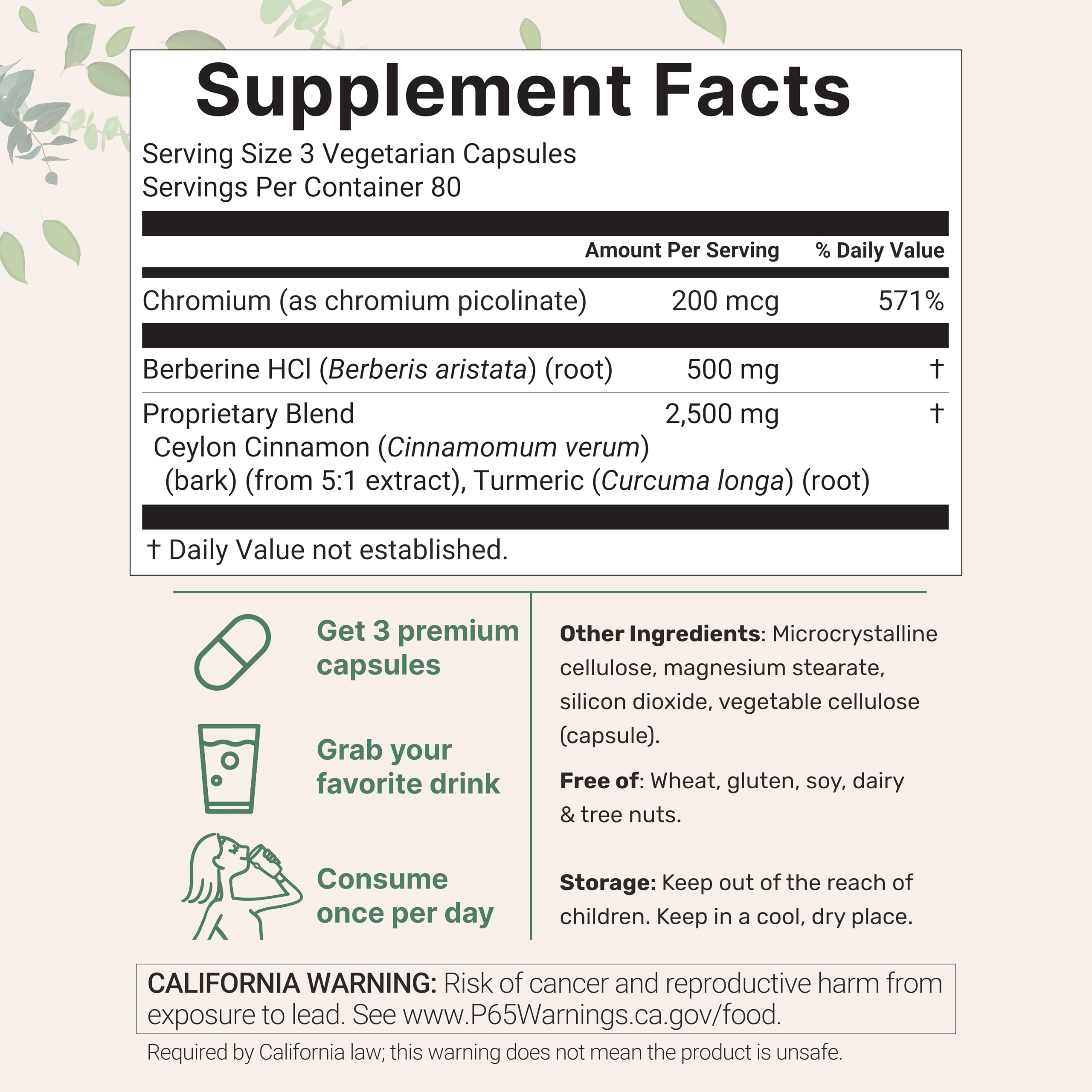 Micro Ingredients Berberine Complex bottle with 240 capsules