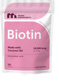 Micro Ingredients Biotin & Hyaluronic Acid Softgels front view
