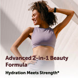Micro Ingredients Biotin & Hyaluronic Acid Softgels on a wooden table
