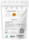 Micro Ingredients Black Seed Oil softgel close-up showing size