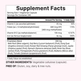 Micro Ingredients Blood+ Advanced Iron Supplement packaging and ingredients