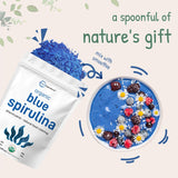 Micro Ingredients Blue Spirulina Powder lifestyle shot with acai bowl