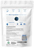 Micro Ingredients Blue Spirulina Powder scoop showing vibrant blue colour