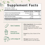 Micro Ingredients Calcium Supplement packaging side view