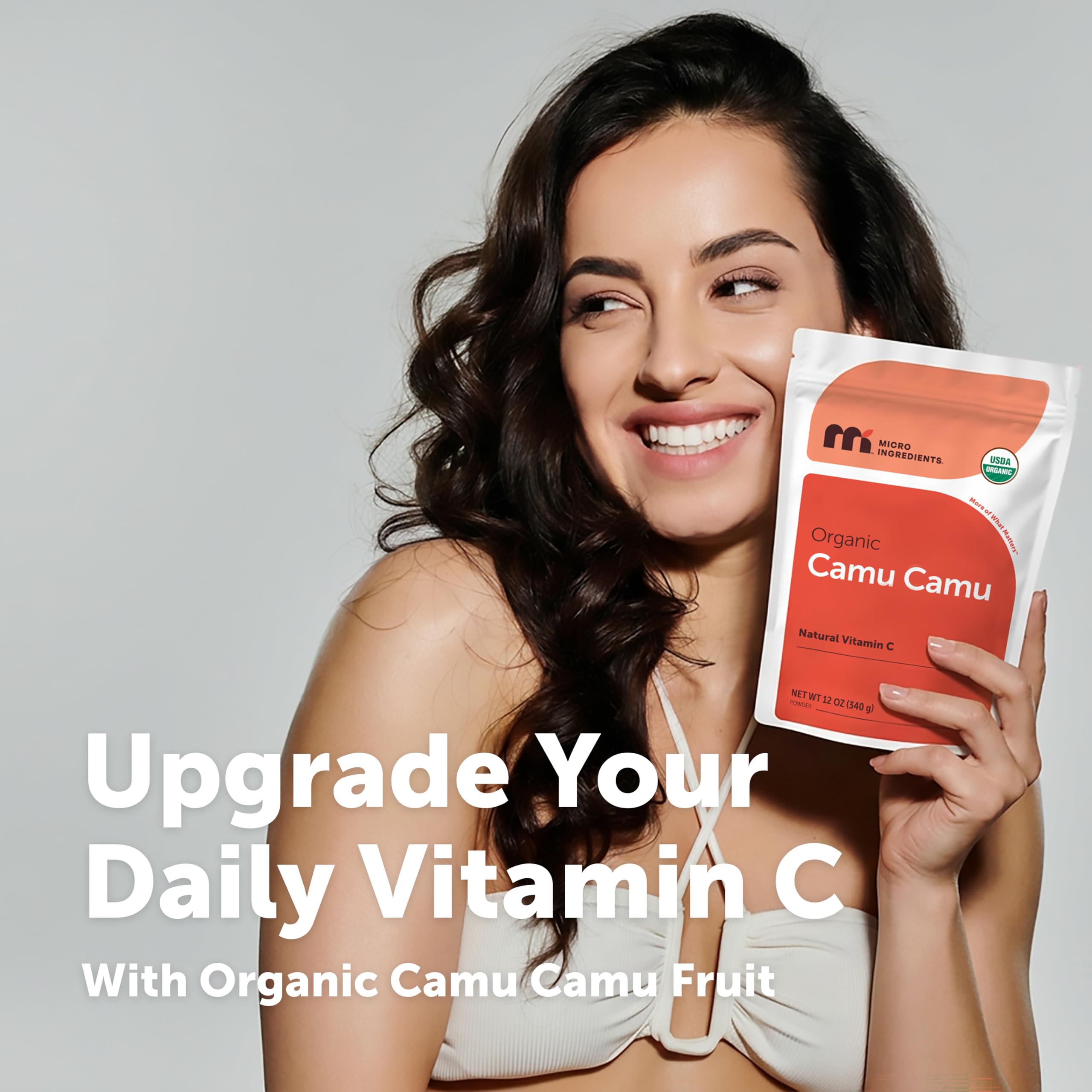 Micro Ingredients Camu Camu Berry Powder mixed in oatmeal