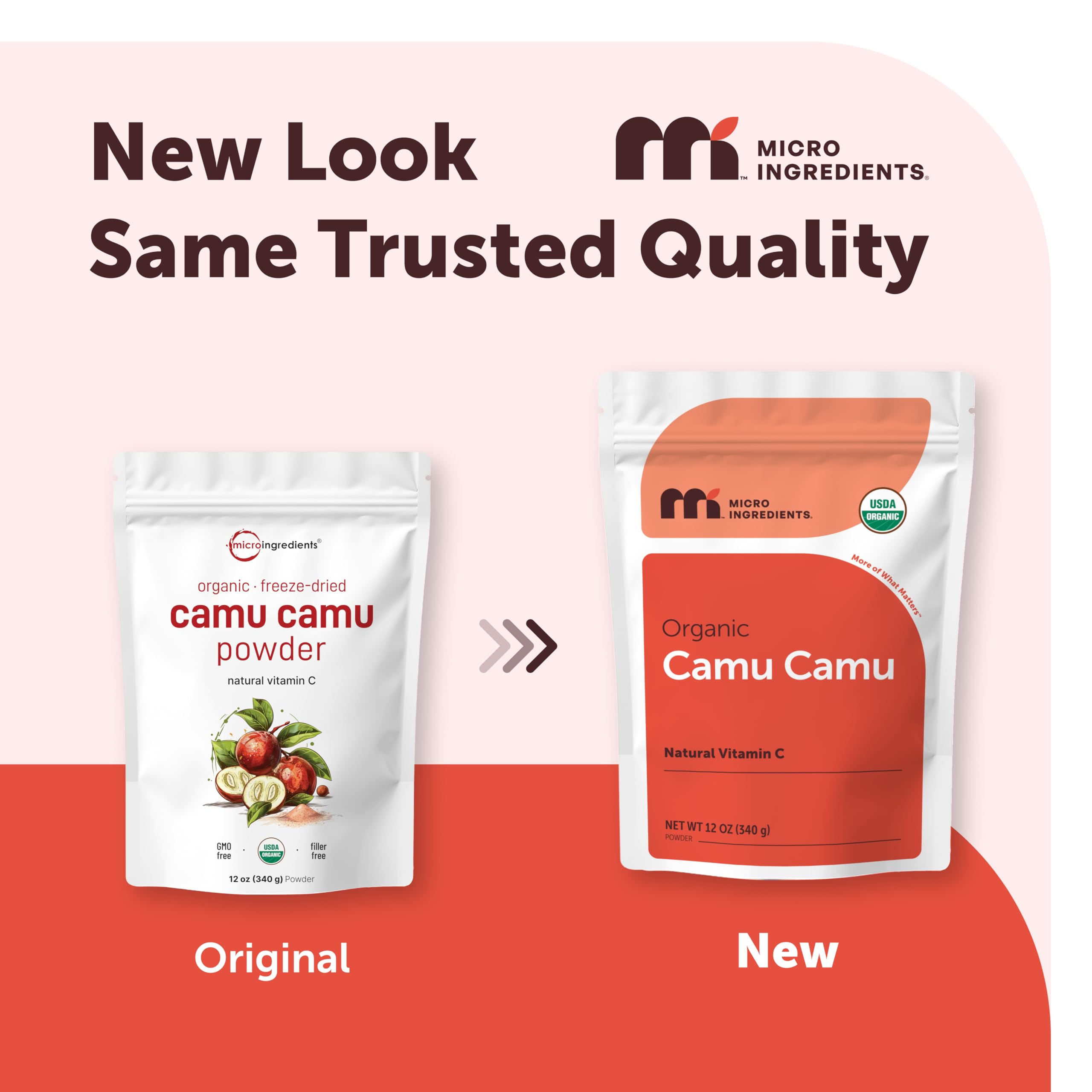 Micro Ingredients Camu Camu Berry Powder packaging side view