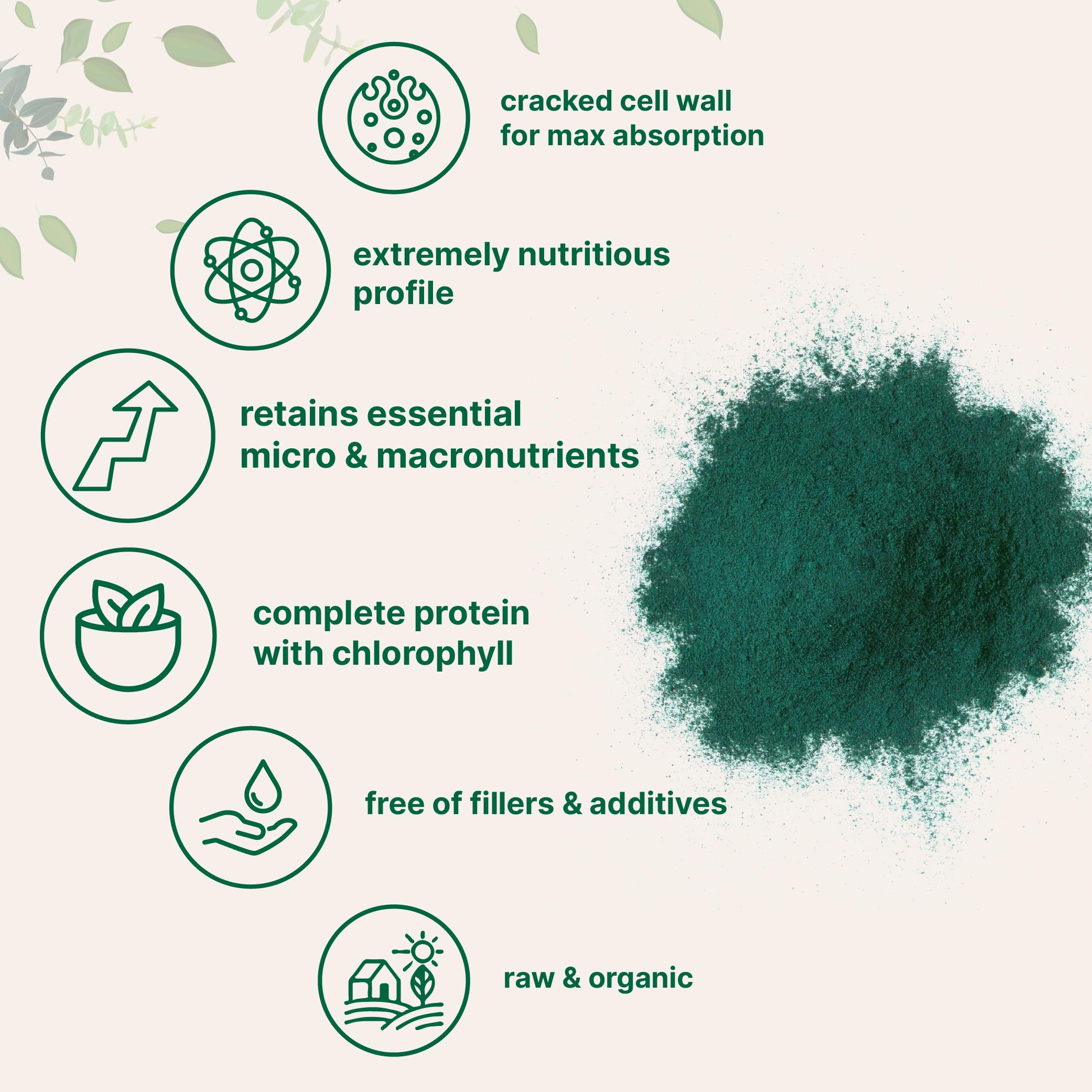 Micro Ingredients Chlorella Powder in a smoothie