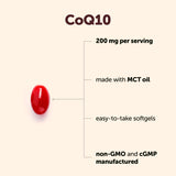 Micro Ingredients CoQ10 Softgels 200mg side view of packaging