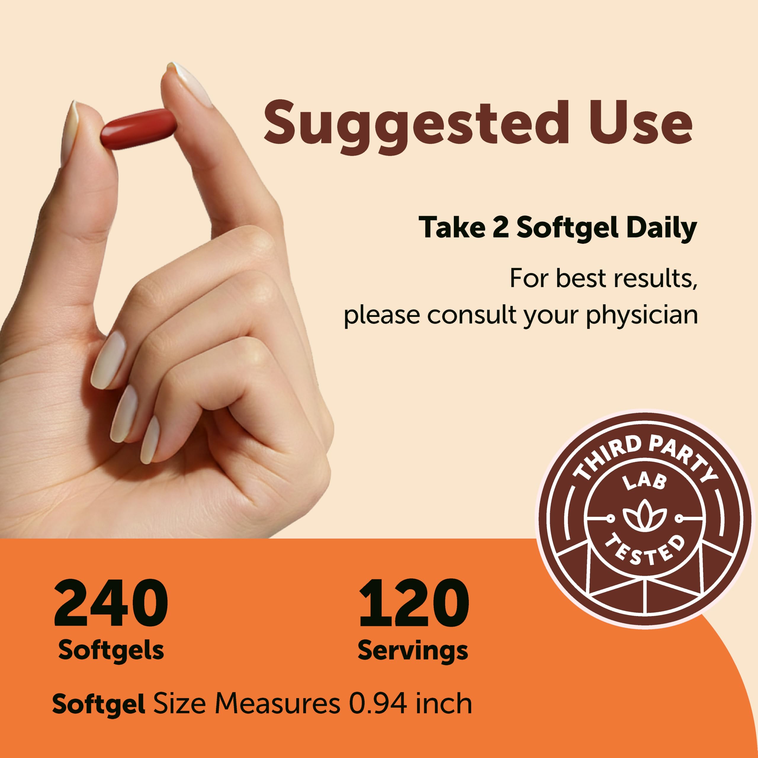 Micro Ingredients CoQ10 Softgels close-up of softgel