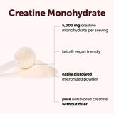 Micro Ingredients Creatine Monohydrate Powder 499g side view