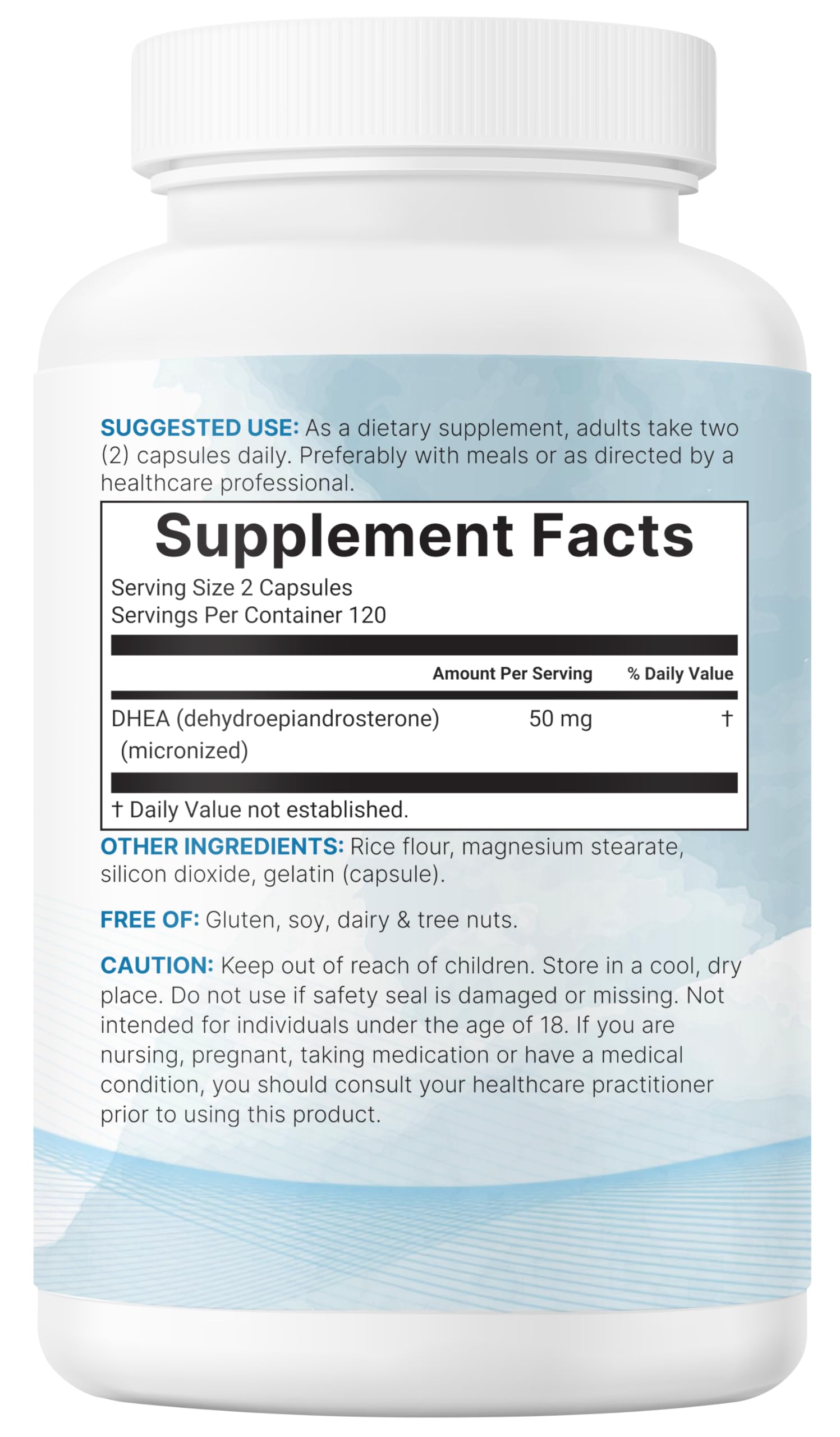 Micro Ingredients DHEA Capsules 50mg lifestyle scene