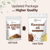 Micro Ingredients Flaxseed Oil bottle with label details