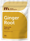 Micro Ingredients Ginger Root Softgel Supplement bottle front view