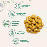 Micro Ingredients Ginger Root Softgel Supplement bottle side view