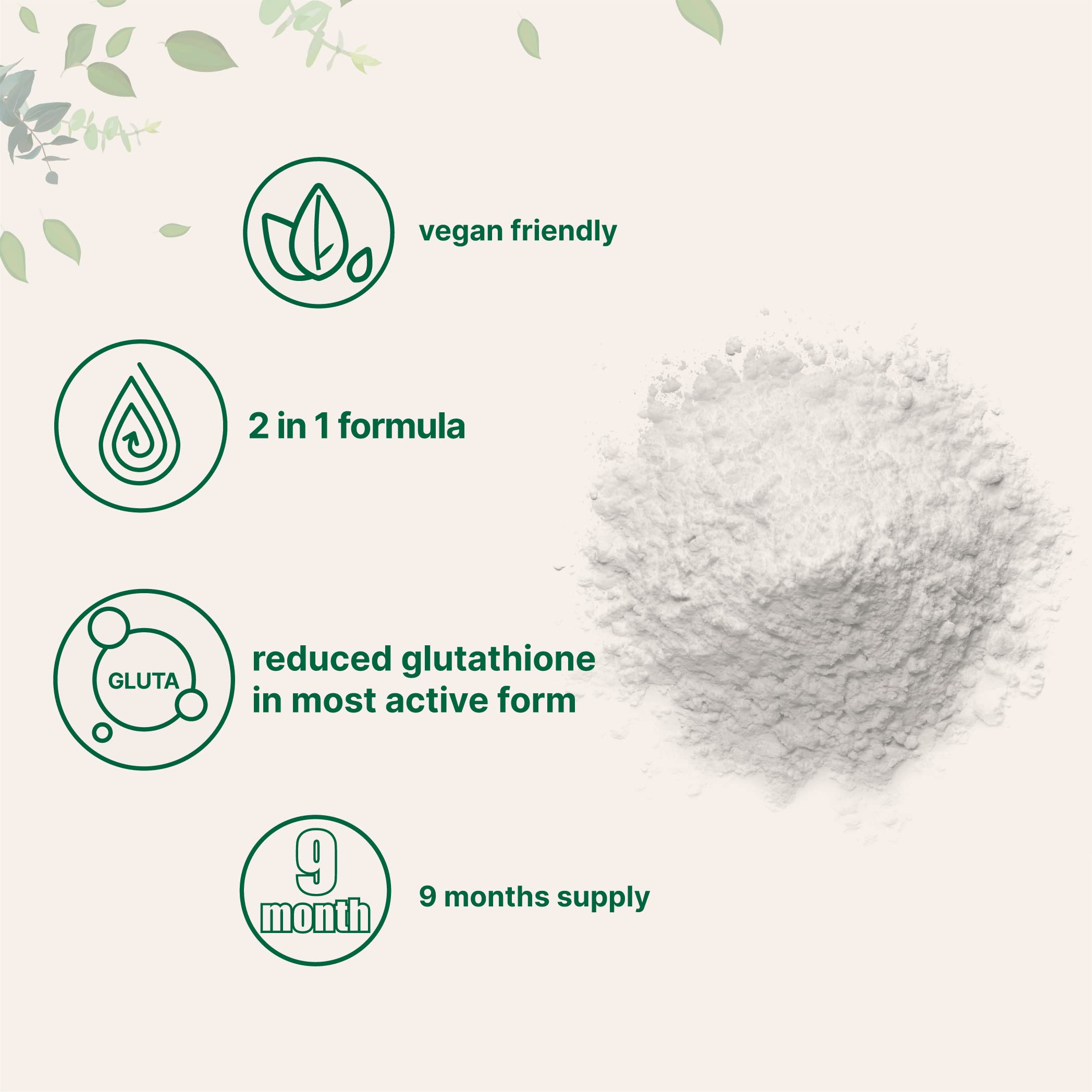 Micro Ingredients Glutathione Powder in a smoothie