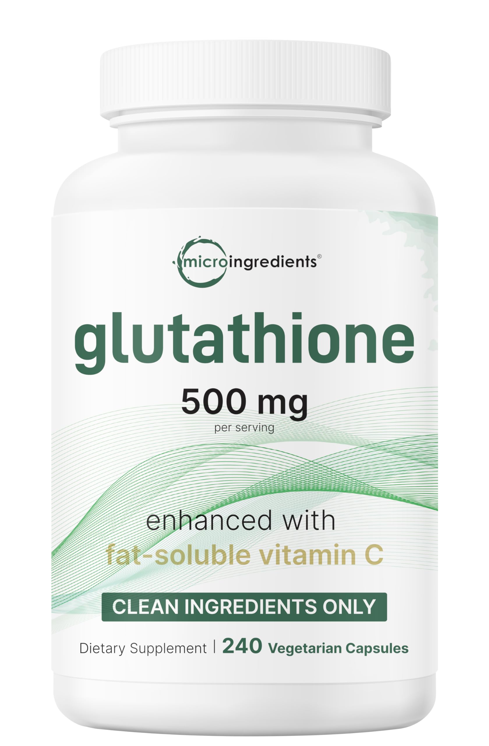 Micro Ingredients Glutathione Supplement bottle front view
