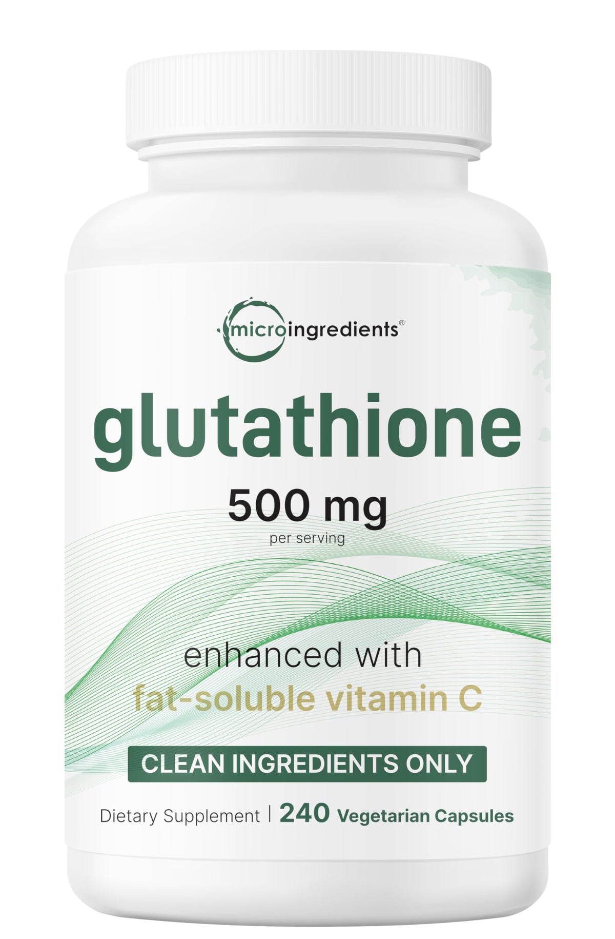 Micro Ingredients Glutathione Supplement bottle front view