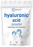 Micro Ingredients Hyaluronic Acid Powder 50g front view