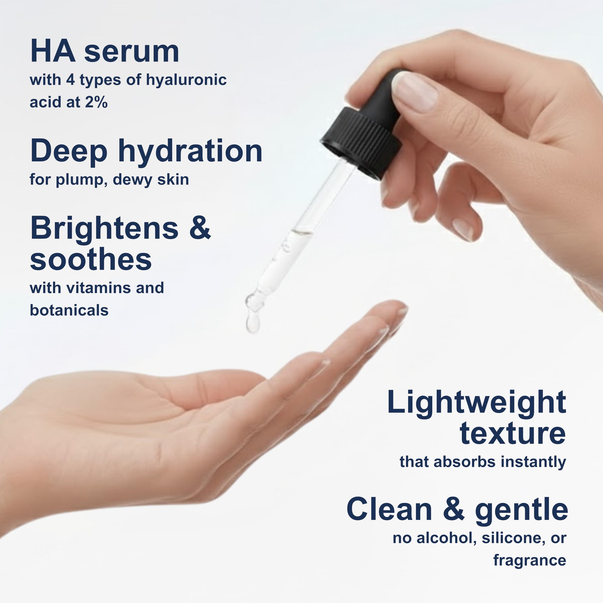 Micro Ingredients Hydrating HA Serum bottle with label