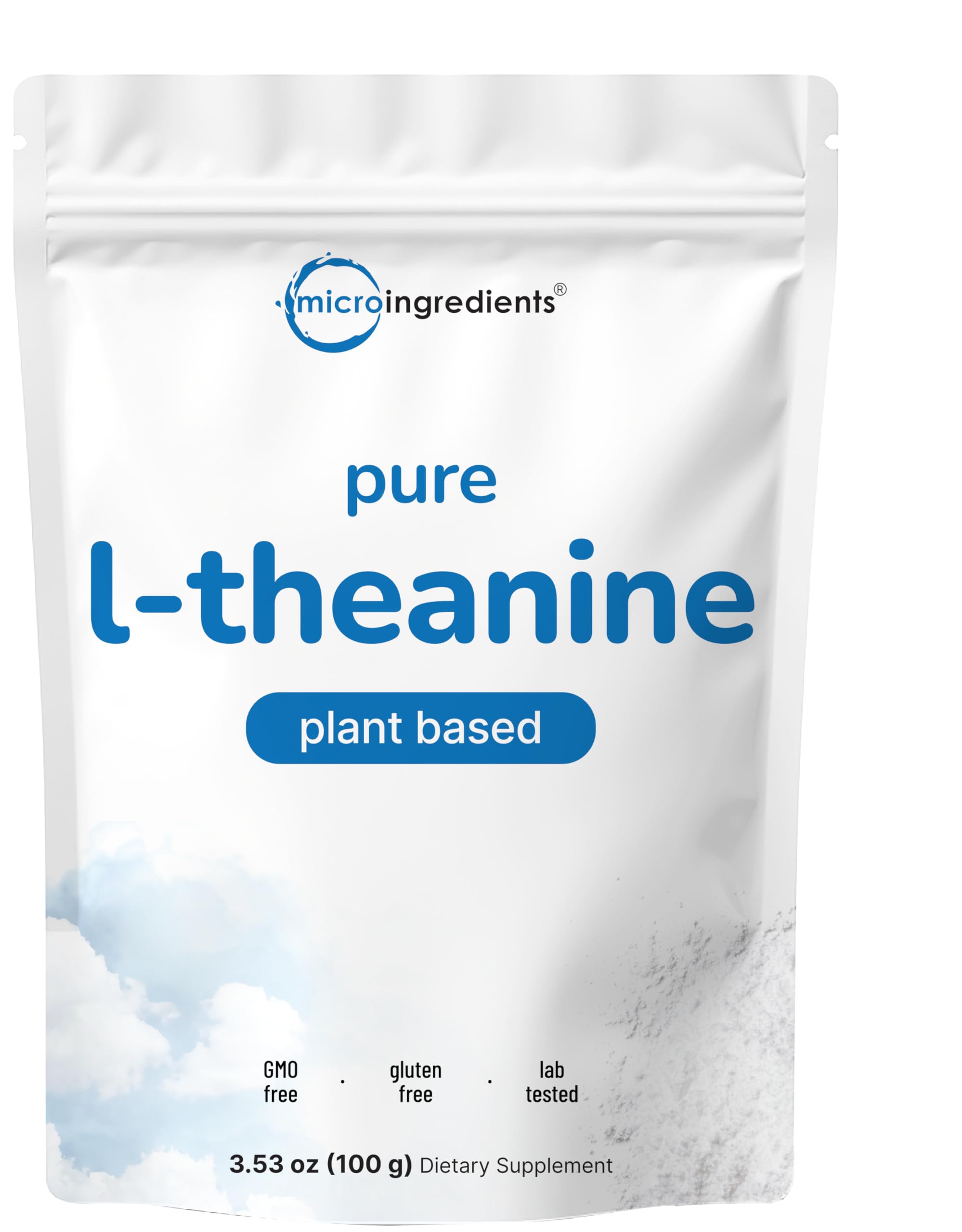 Micro Ingredients L-Theanine Powder 100g front view