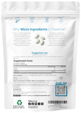 Micro Ingredients L-Theanine Softgels 400mg back view